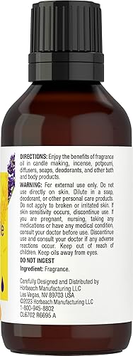 Miniatura 2 de Horbäach Aceite aromático de manzanilla de lavanda  1 onza líquida (1.0 fl oz)  Grado premium  para difusores, fabricación de velas y jabón,