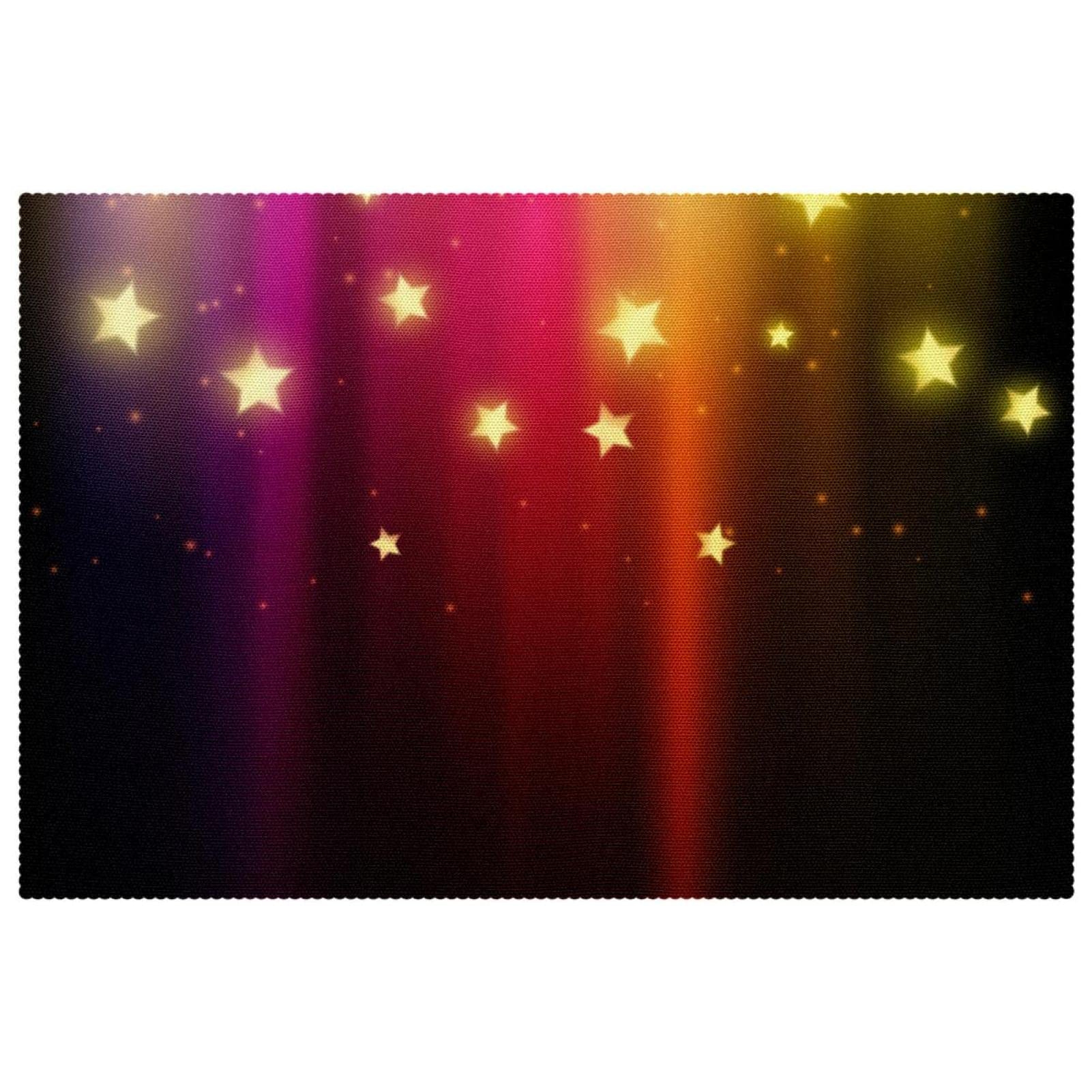 Sets de table étoiles colorées pour égayer vos repas de famille au quotidien