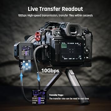 DOCKCASE Pocket M.2 2230 NVMe SSD Enclosure، Support 3s PLP يمنع كتابة فقدان البيانات ، 10 جيجابت في الثانية USB C 3.2 Gen2 ، يناسب NVMe PCIe ، مع ثقب لولبي 1/4 بوصة للاستخدام الثابت, دعم M-Key B + M Key UASP