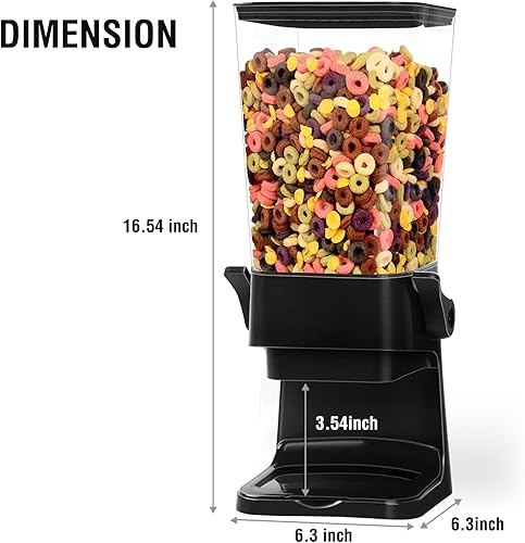 Vista 3 de Dispensador de Cereales para Encimera, Contenedores de Cereales de 5.5L Dispensador de Almacenamiento para Despensa, Contenedores de Arroz