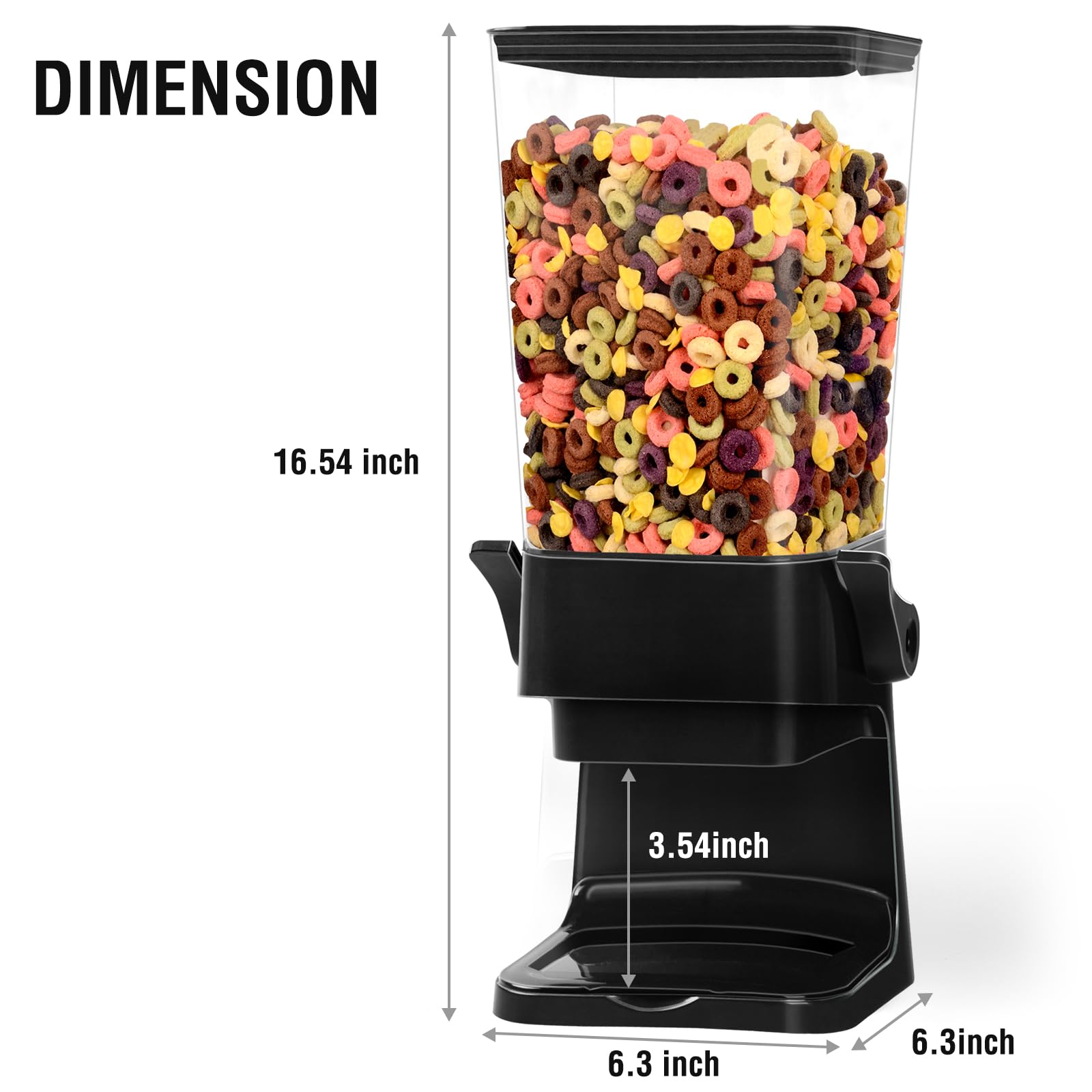 Distributeur De Céréales 5,5 L – Gardez Vos Aliments Secs à Portée De Main Et Bien Conservés