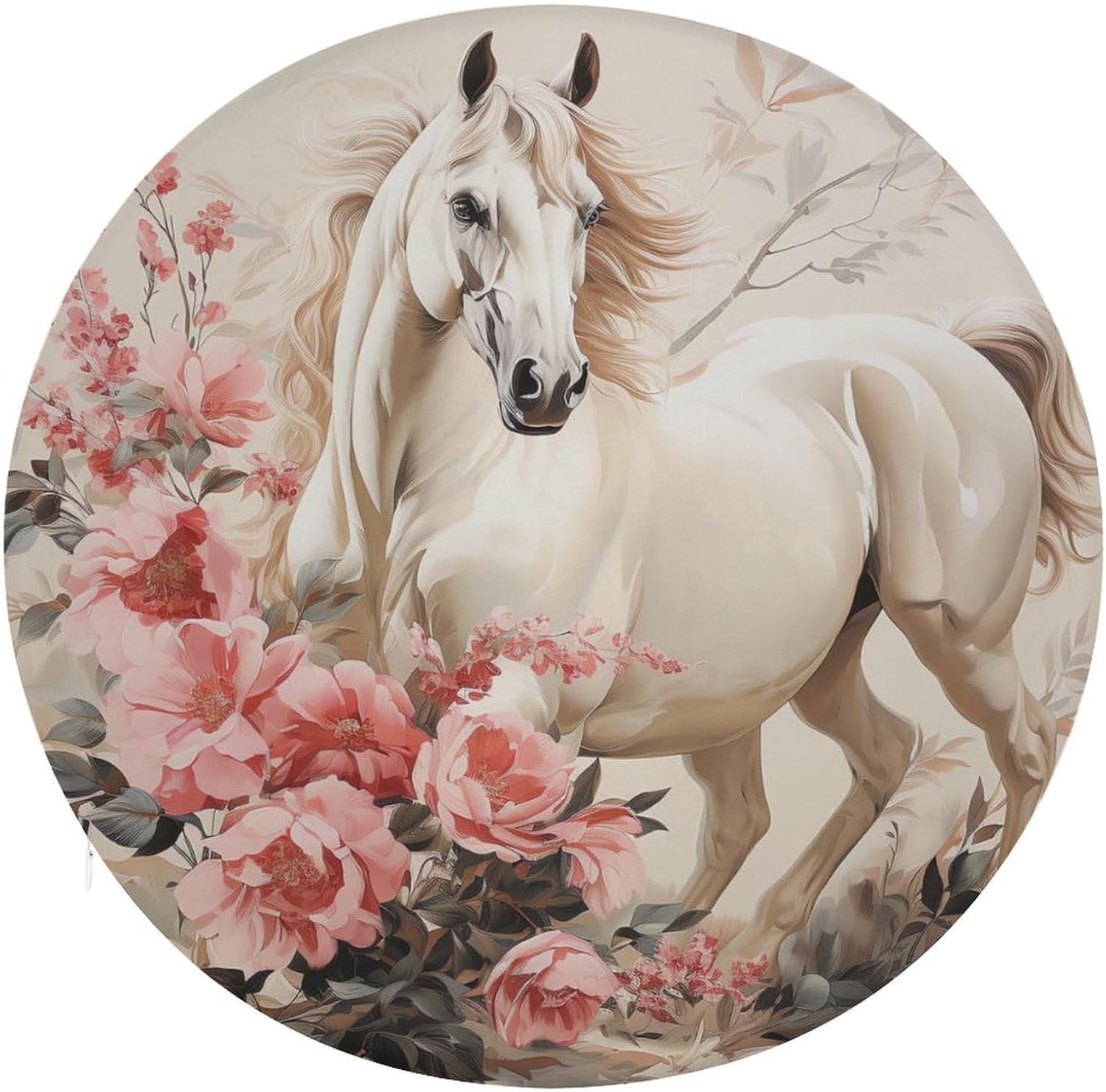 Horse Image Chair Cushions Floor Pillow Chair Pad