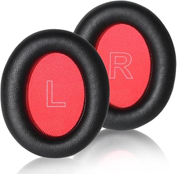 NovStrap Anker Soundcore Life Q10 Q10 Bt ile Uyumlu Kulaklık Pedi Süngeri Yastığı KIRMIZI
