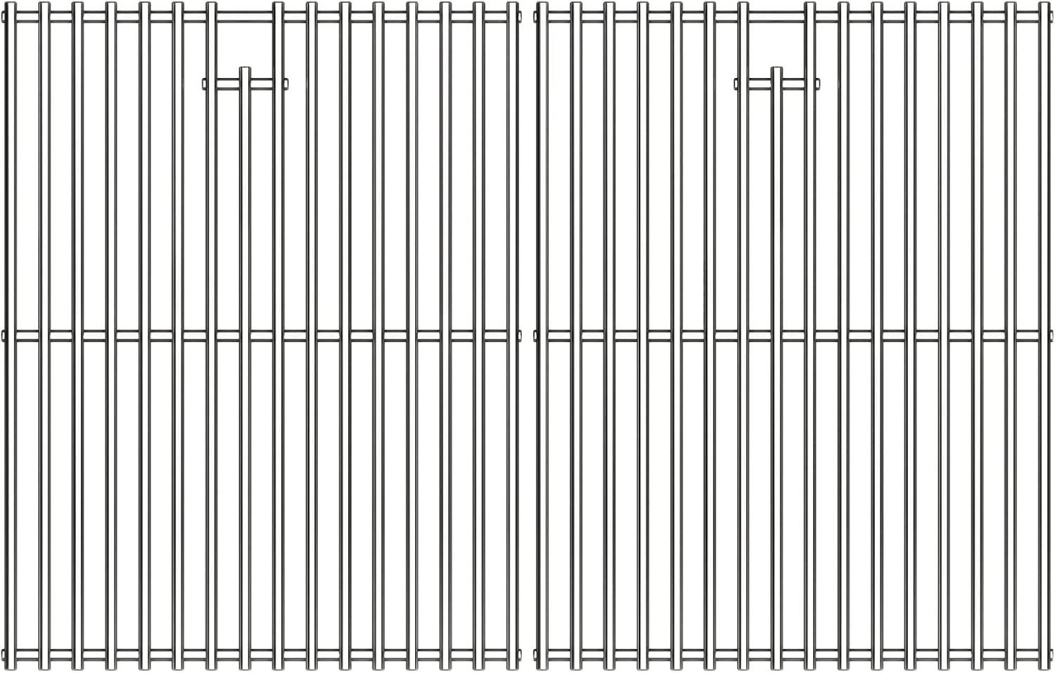 Grill Grates for Nexgrill Replacement Parts 4 Burner 720-0830H 720-0830X 720-0888S 720-0783W, 304 Stainless Steel 17 Inch Cooking Grates for Homedepot Nexgrill 5 Burner 720-0888N 720-0888 Gas Grill 304 Stainless Steel 17'' x 26.5''