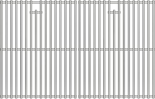 Rejillas de parrilla para Nexgrill piezas de repuesto 4 quemadores 720-0830H 720-0830X 720-0888S 720-0783W, 304 acero inoxidable 17 pulgadas
