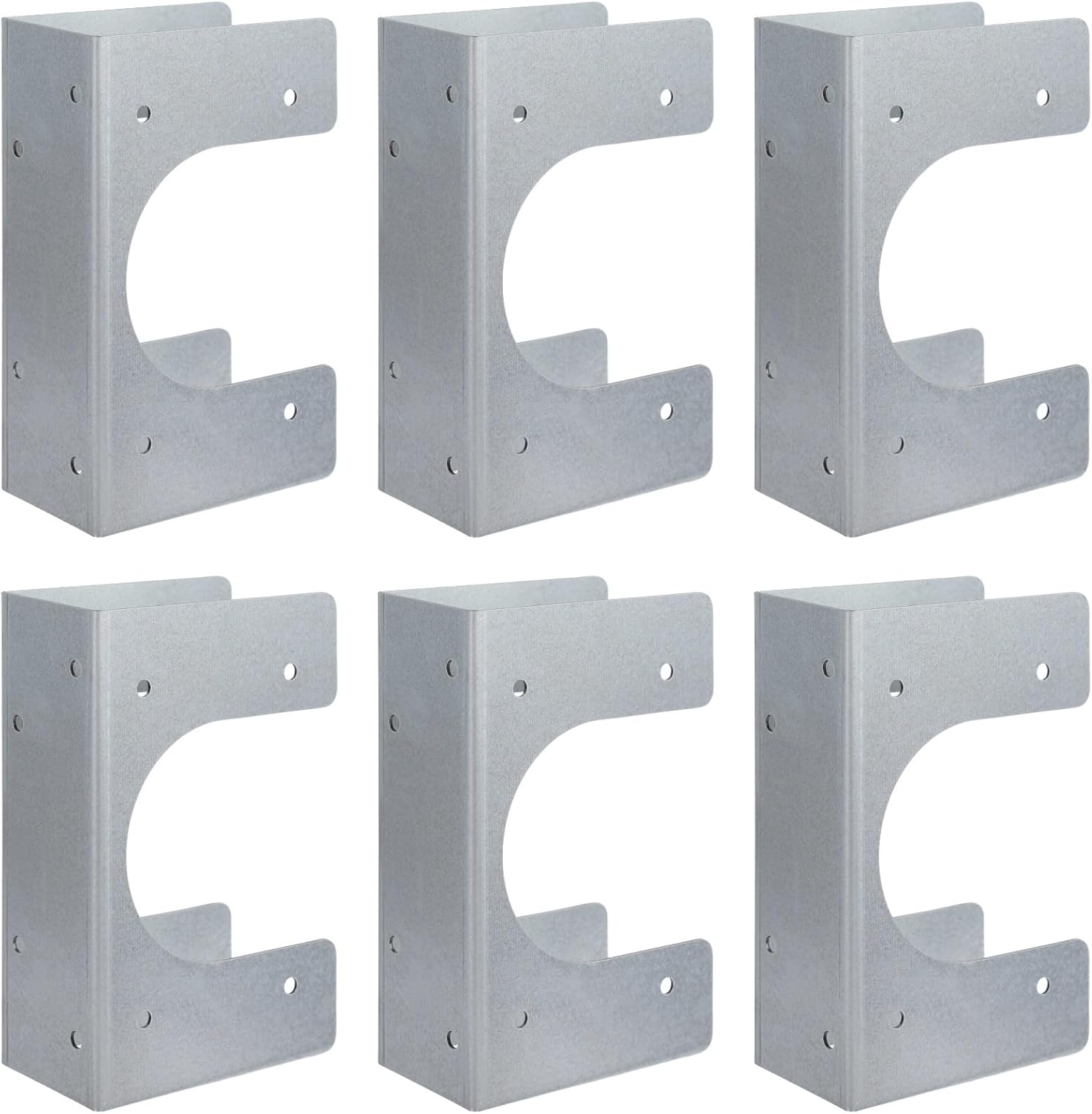 20PCS Metal Stud Shoes for 2X Studs, Heavy Duty Stud Guards, 5" Height, 1.53" Width, Fits up to 2-1/2 Inch Pipes, Easy to Install with Hole Fixation, Ideal for Pipe Support (20)