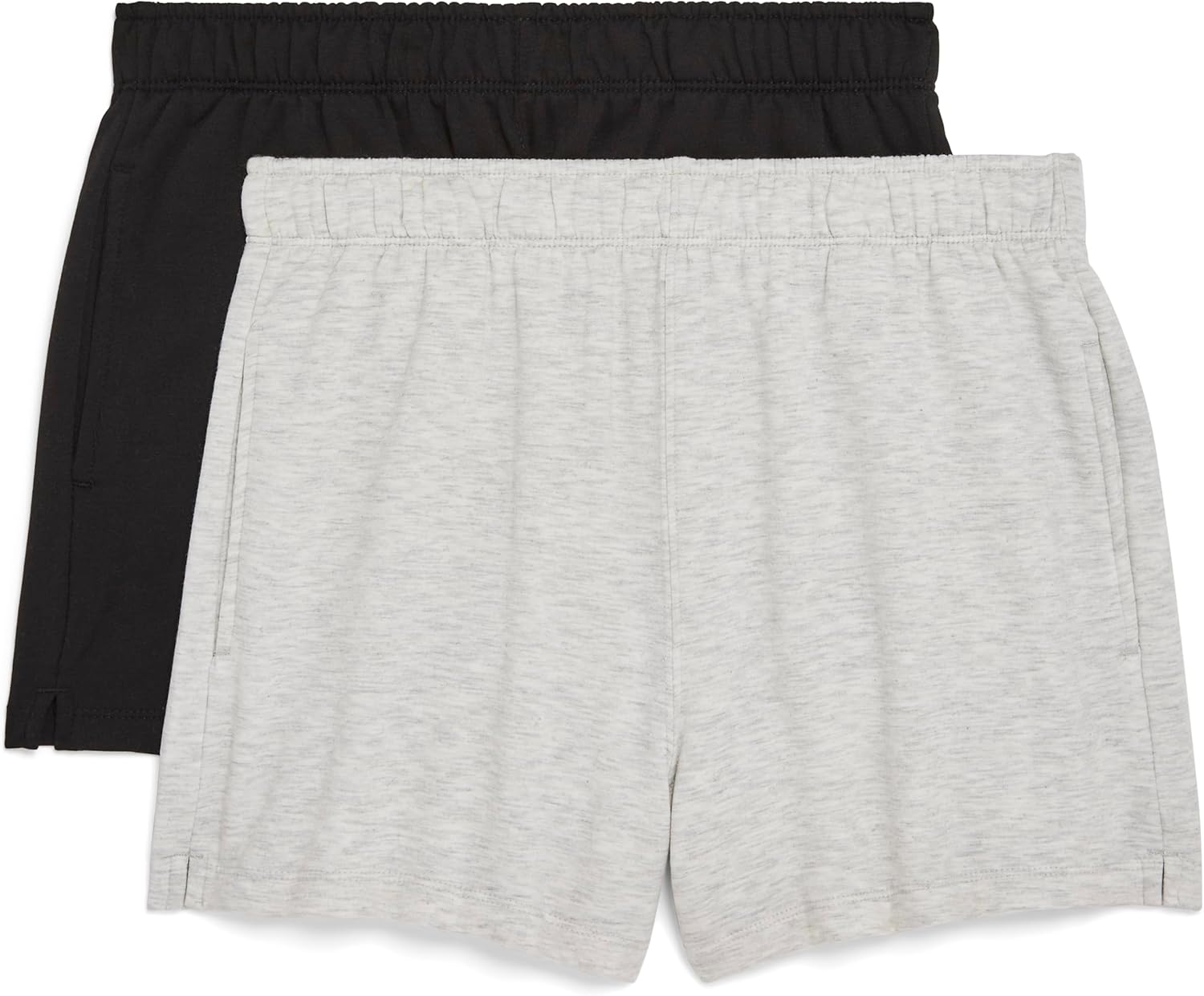 Danskin Womens 2 Pack Fleece Pull on Shorts