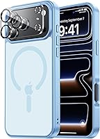 Vista 23 de Funda Magnética para iPhone Air Compatible con MagSafe Resistente a Caídas de 16 Pies Cubierta Trasera con Sensación de Piel Mate a Prueba de Golpes