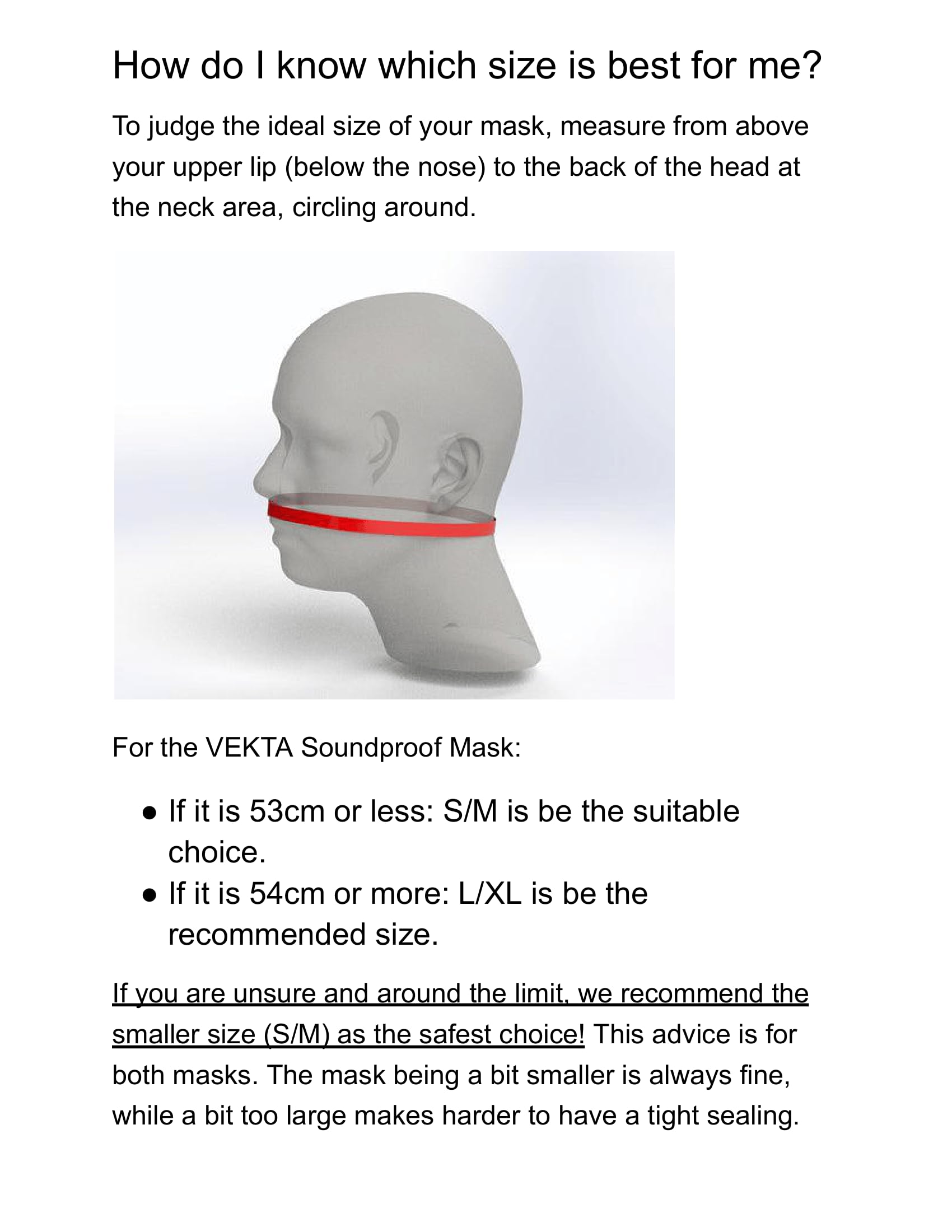 VEKTA - Maschera da gioco insonorizzata, fino a 30 dB
