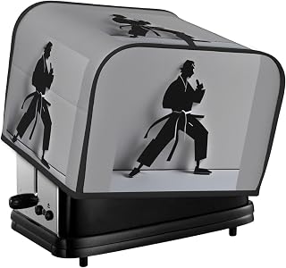 Impressive Karate Men Print 4-Slice Toaster Cover Kitchen Appliance For Bread Home Protector Daily Usability
