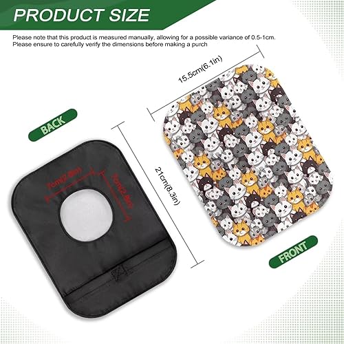 Miniatura 7 de Rnyleeg Ostomy Bag Covers for Women One Piece Cute Cat Washable Colostomy Bags for Ileostomy Stoma Care Ostomy Supplies for Daily Life