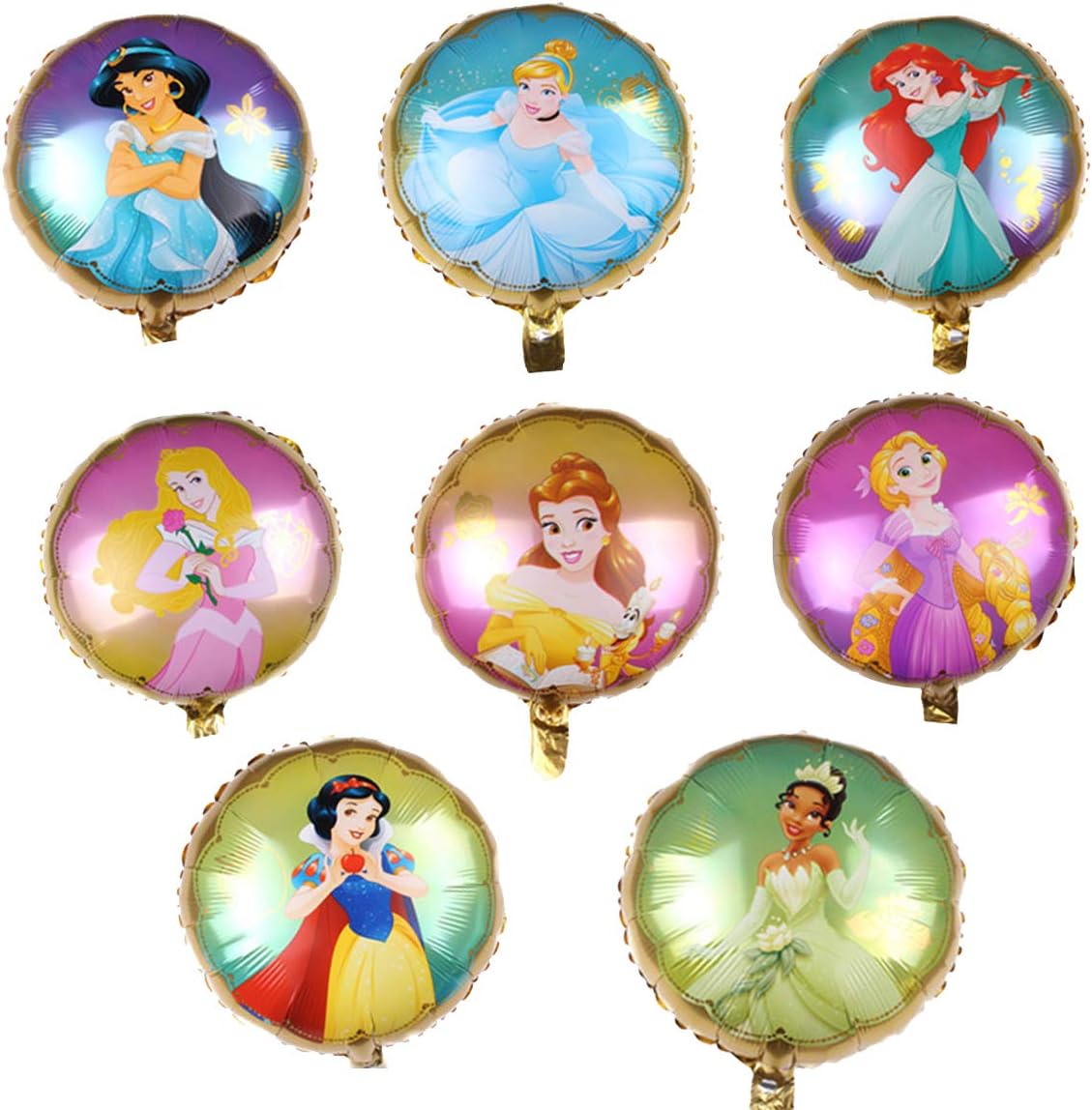 Disney Princess Balloons Bouquet ，Disney Princess Party Supplies Balloon Bouquet Decorations with 8 Princesses : Toys & Games
