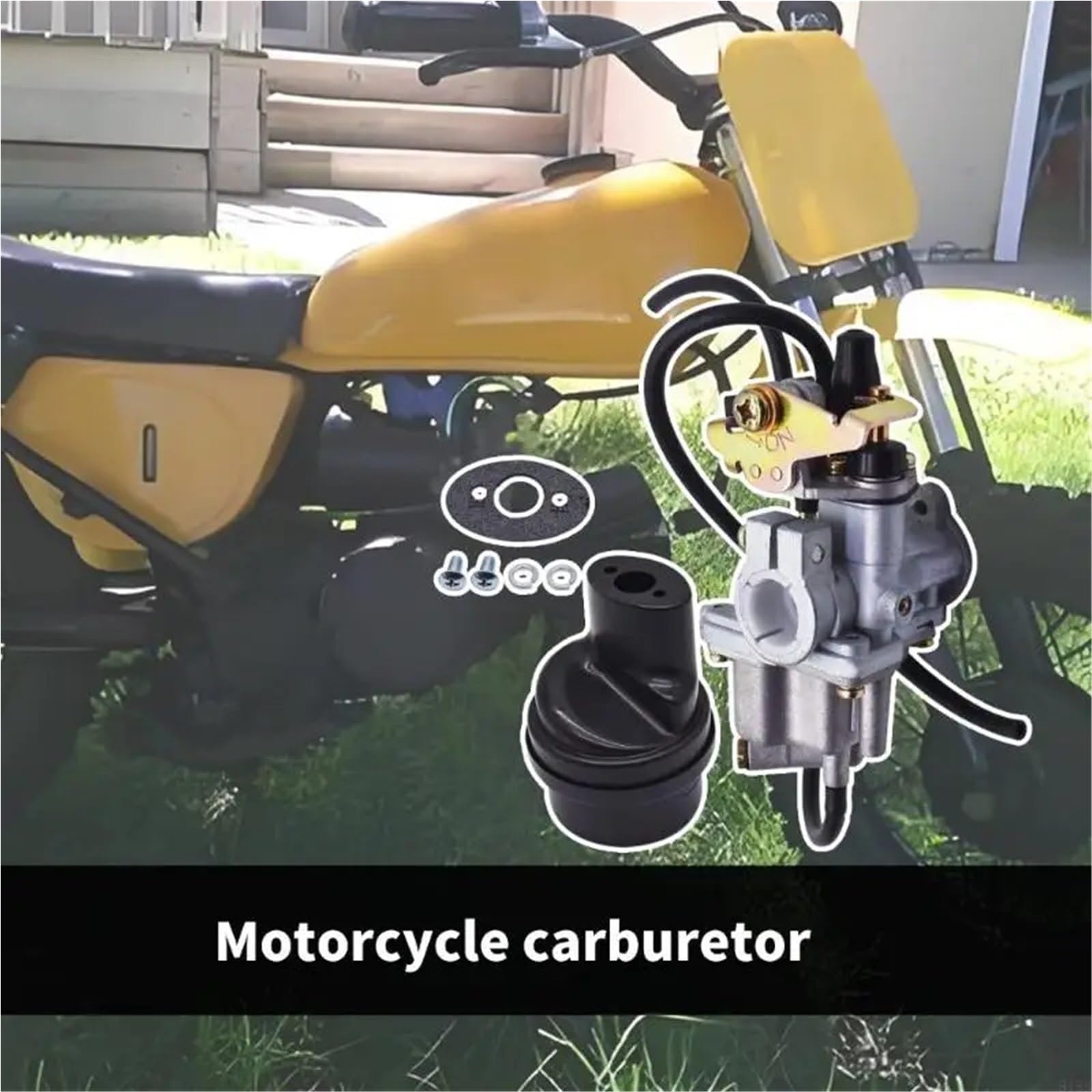 Kit de carburador Limpiador de filtro aire carburador 2025 compatible con la pieza motocicleta JR50 1984-2006