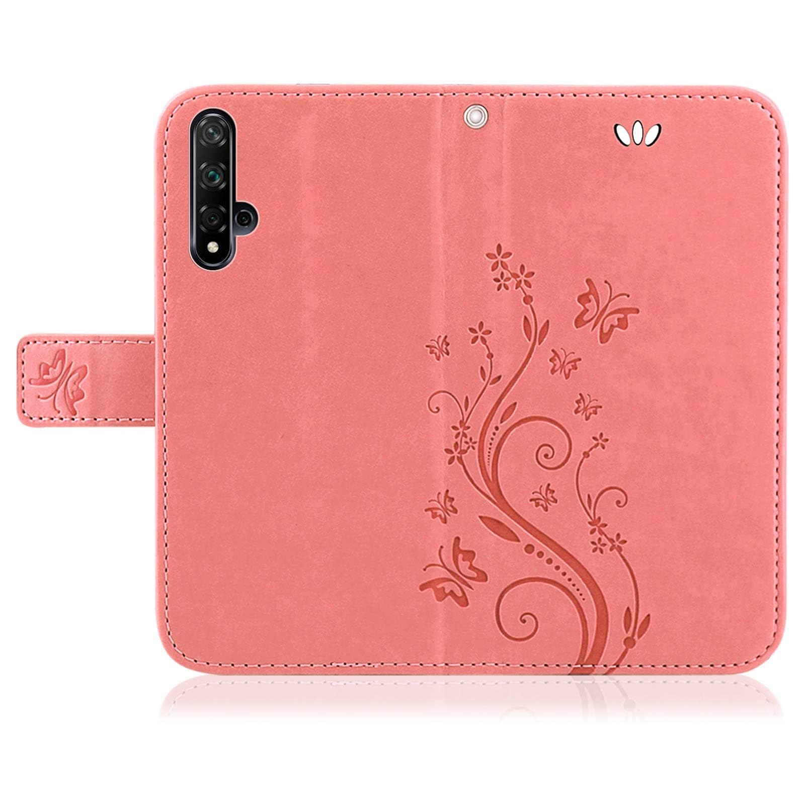 Betterfon Leder-Hülle Für Honor X8 – Wallet Case Mit Kartenfächern, Aufstellfunktion & Magnethverschluss, Grau