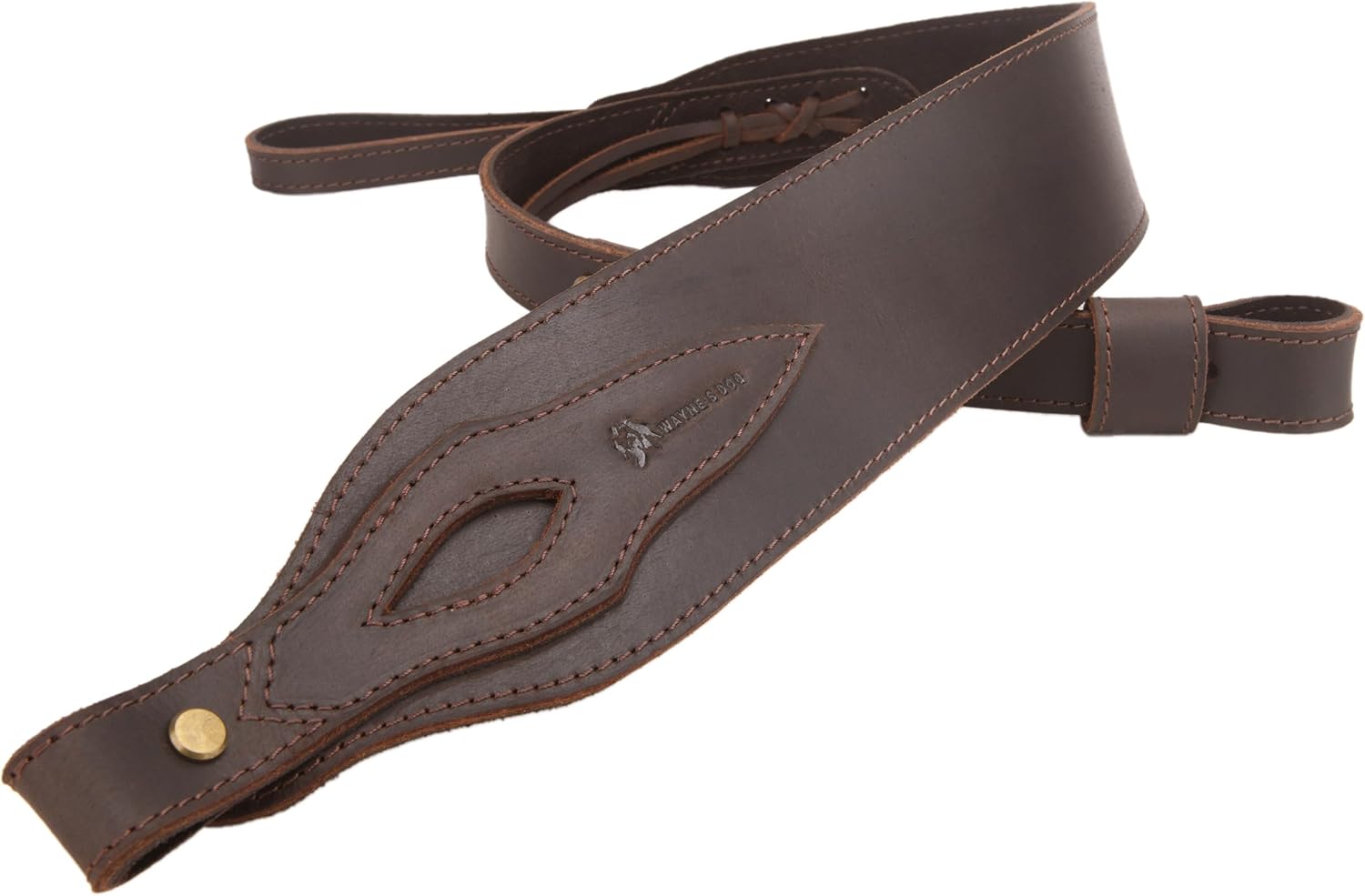 Cowhide Leather Adjustable Gun Shoulder Strap, Durable Rifle Sling for Shooting Hunting