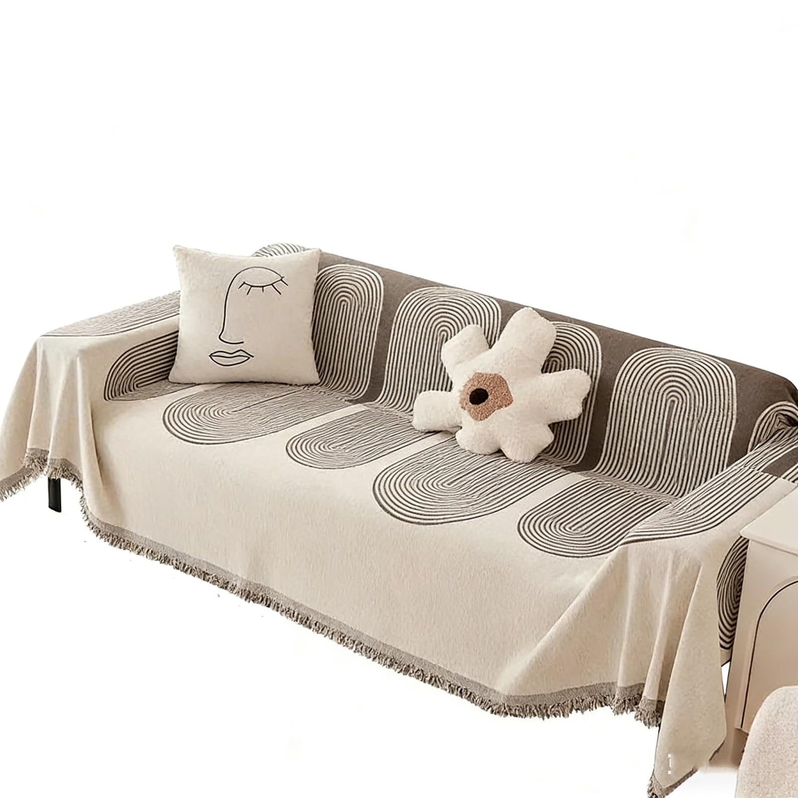 Housse de canapé durable élégante pour salon moderne 180x420cm