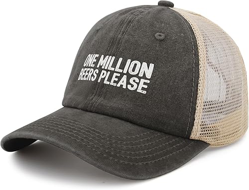 Miniatura 2 de One Million Beers Please Hat Trucker Hat for Women Baseball Caps Funny Gifts