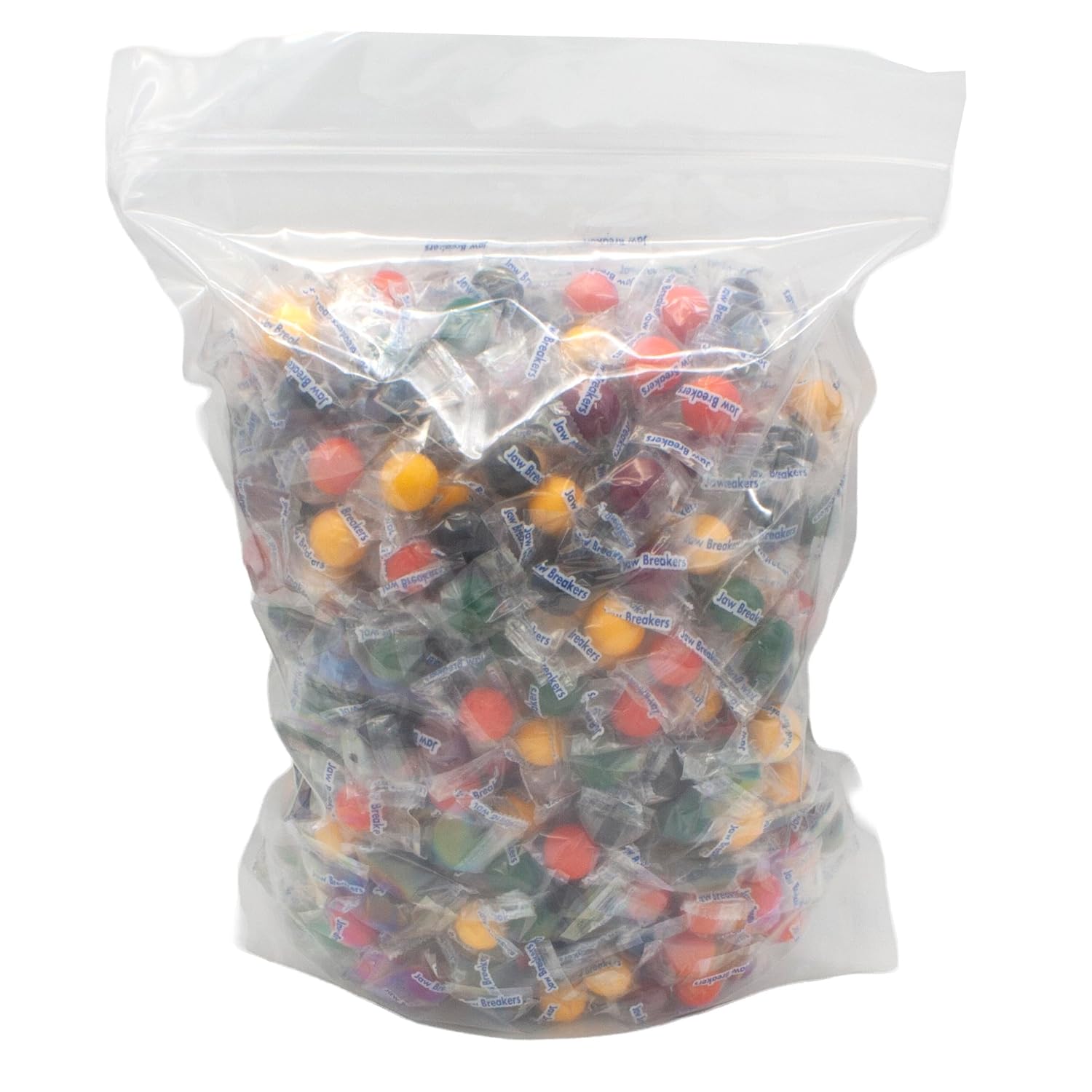 Jawbreakers Hard Candy Individually Wrapped 3 Pounds (Approx 240 Pieces) in a Resealable bag