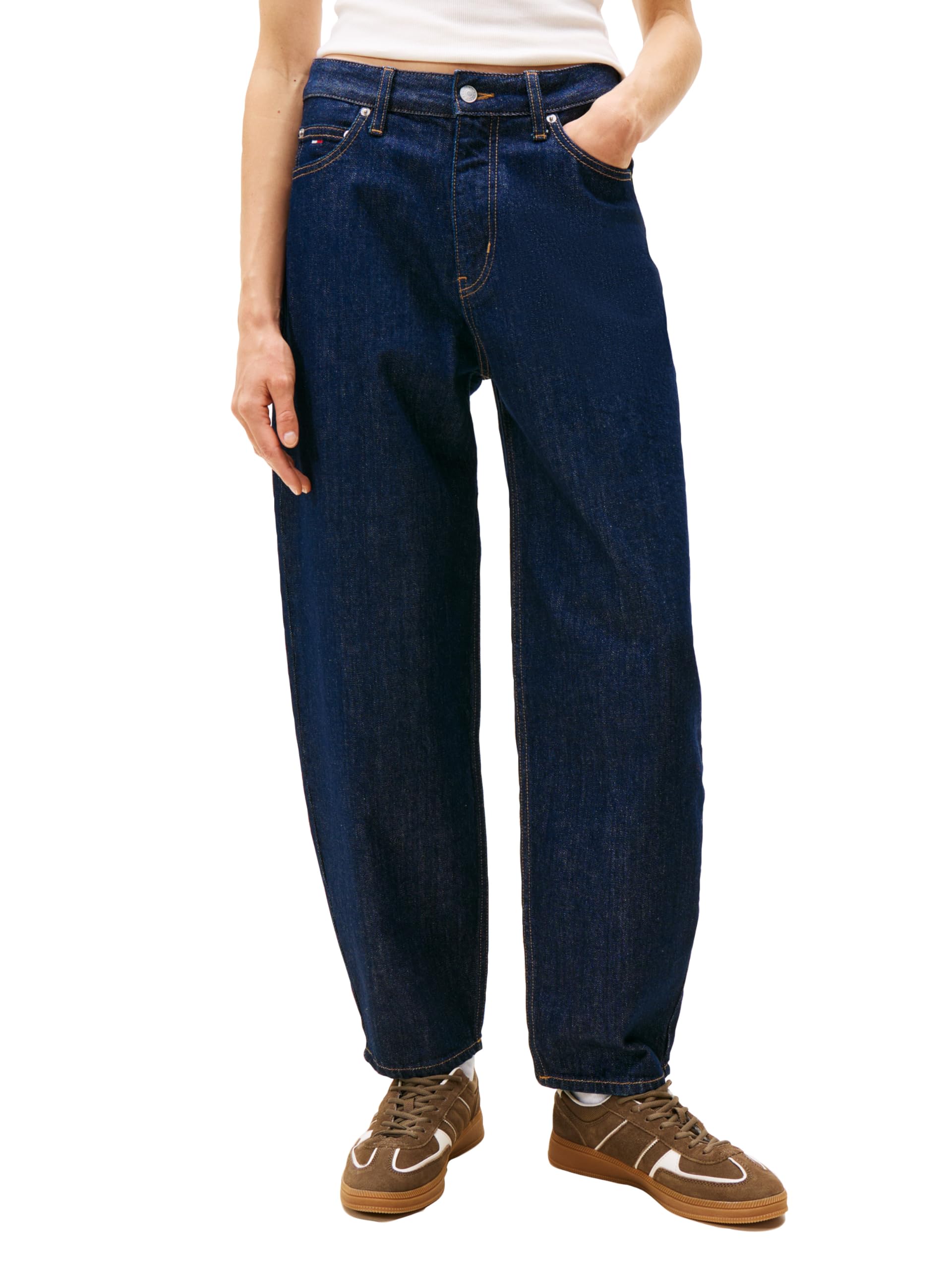 Tommy Jeans Women's Jeanie High Rise Tapered Balloon Jeans