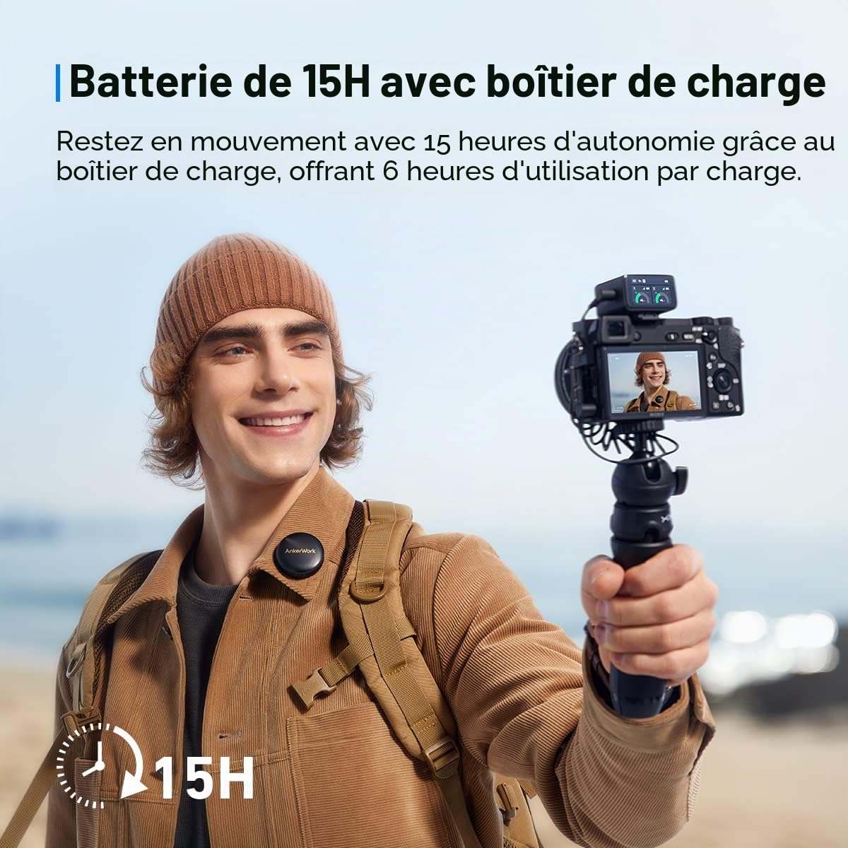 AnkerWork M650 Micro-Cravate sans Fil