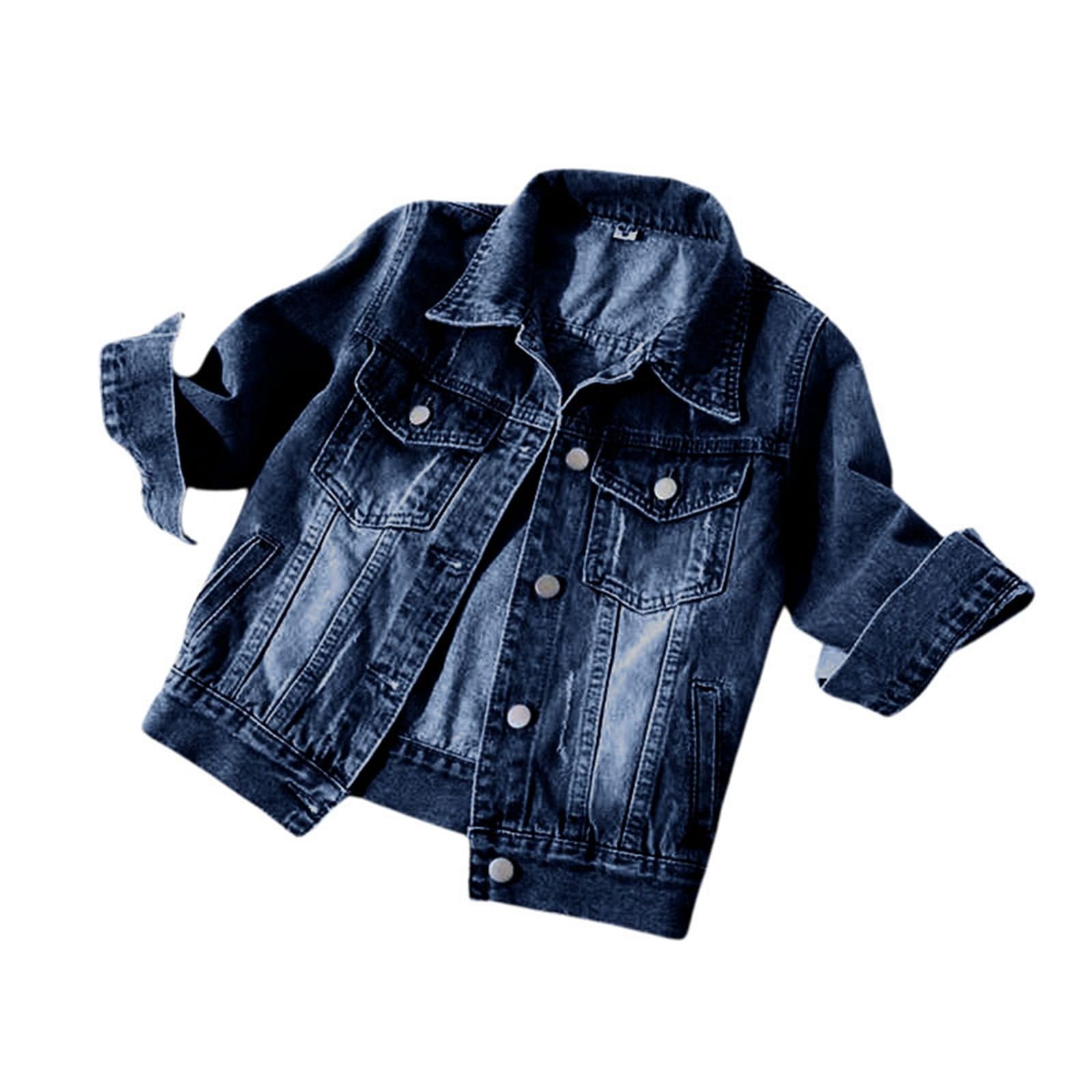 Chaqueta vaquera corta de manga para mujer, informal, a la moda, con botones, bolsillos, ideal para primavera y verano, varios lavados, estilo casual_2