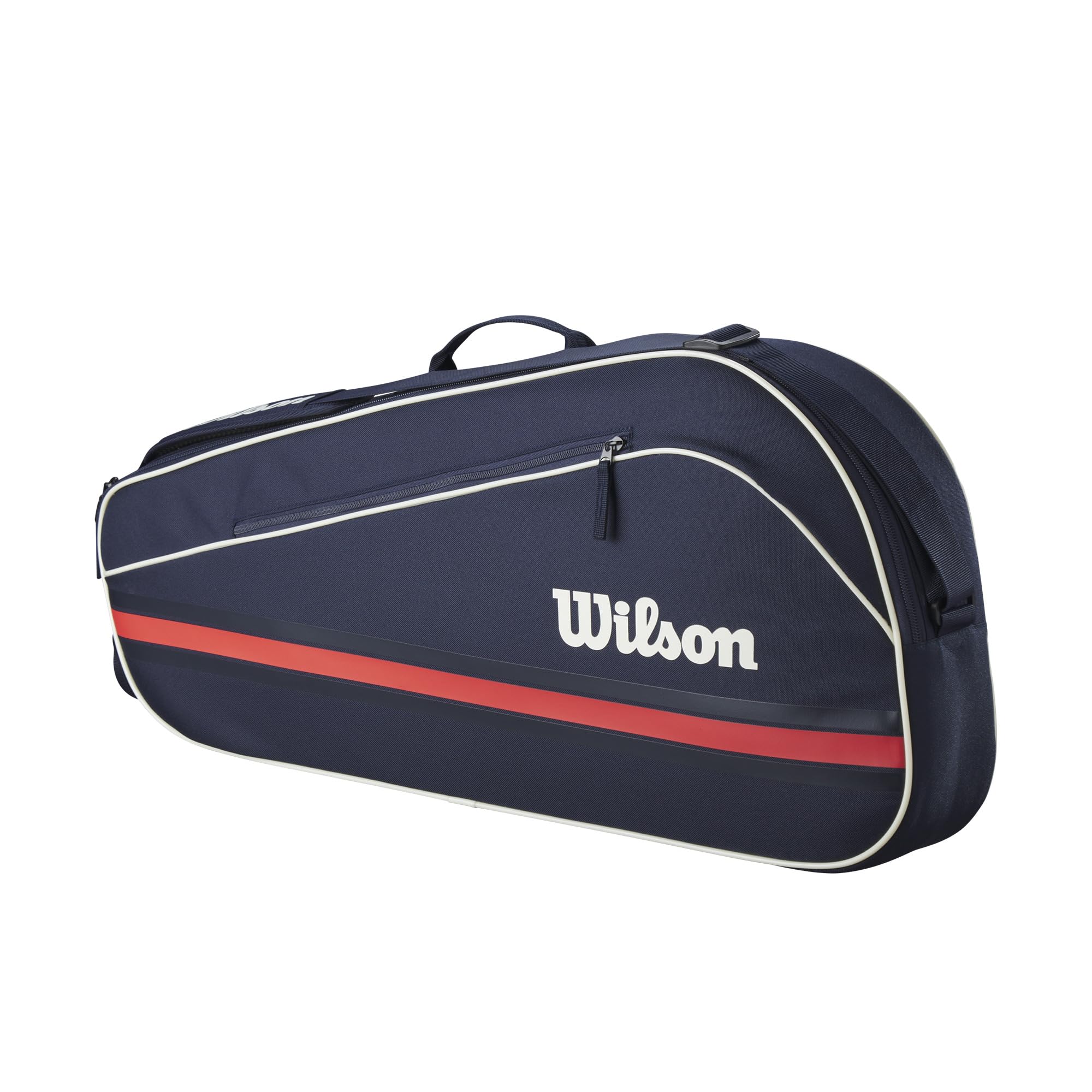 Wilson Team Con una Spaziosa Tasca Per Gli Accessori e Tracolla Regolabile, Offre una Protezione Completa Per La Racchetta