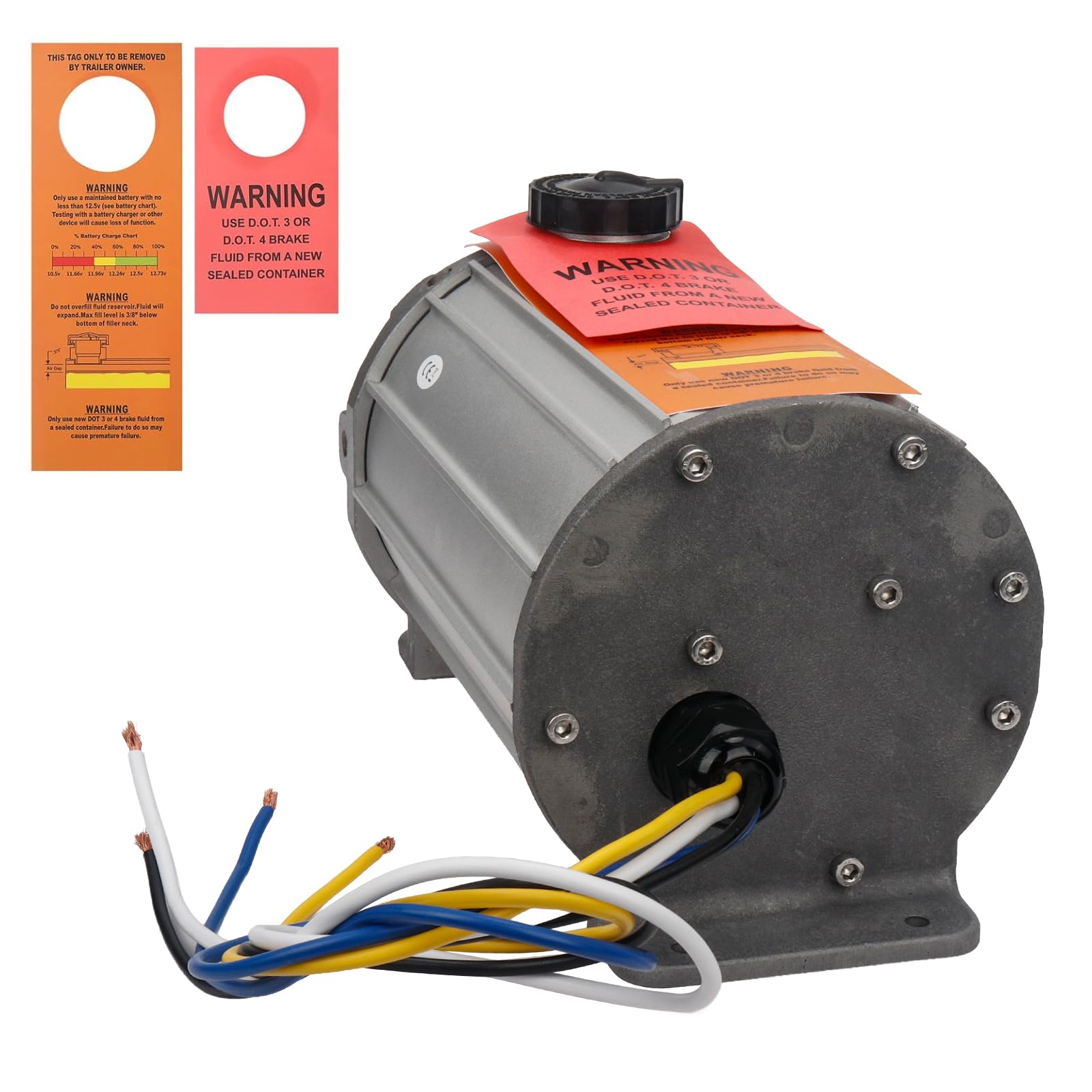 K71-651-00 - Actuador de freno hidráulico eléctrico para remolque, 1600 PSI 12 V, actuador de freno de disco hidráulico compatible con controladores de freno eléctricos