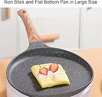 Vista 3 de Raguso Sartén, sartén para panqueques con parte inferior plana para comida (7.9 pulgadas)