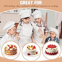 Vista 5 de 50 Pack Cake Boards, White Cake Boards 6 Inch Round, Circle Cardboard Base Board, Disposable Oil-Proof Cardboard Base for Baking Pizza Birthday