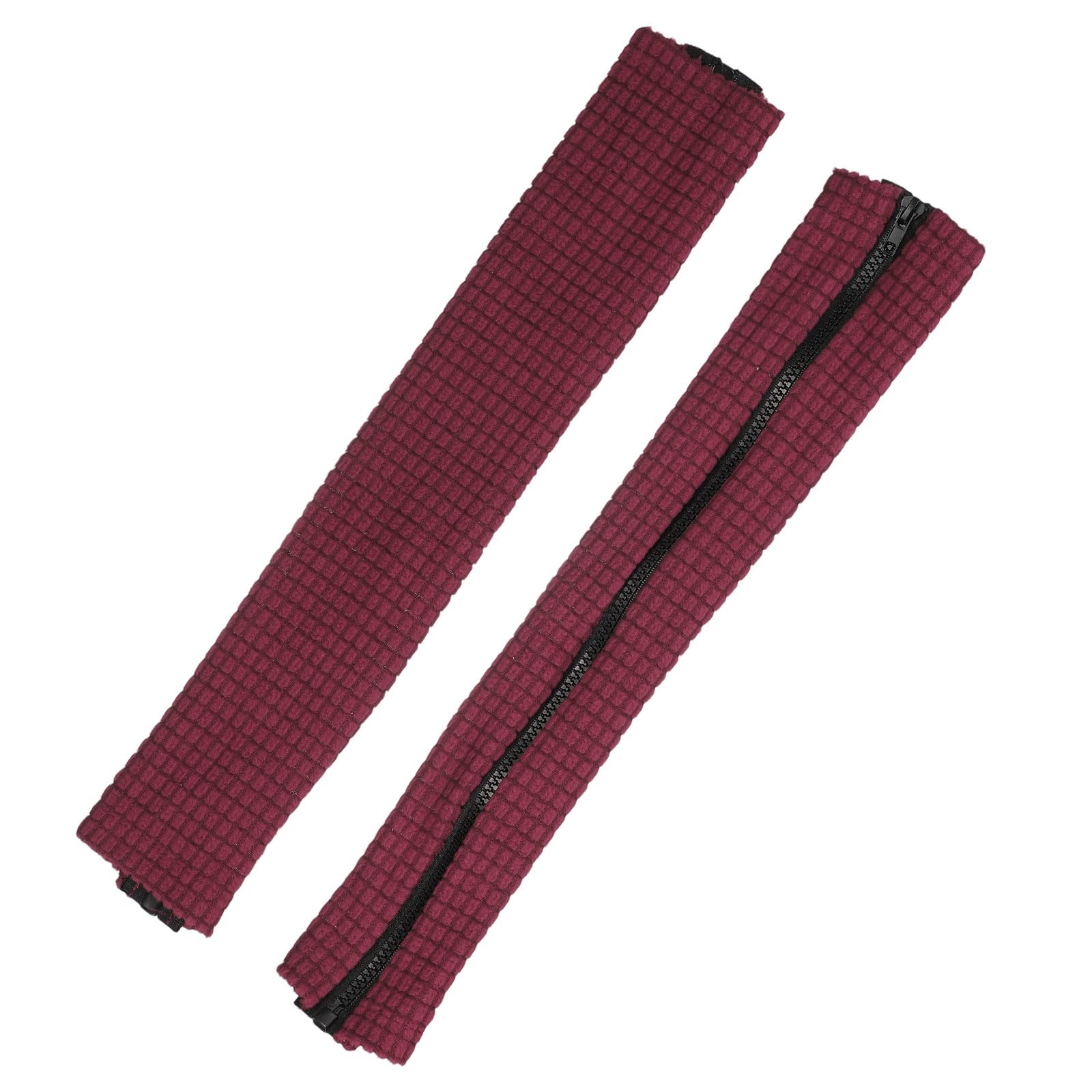 PATIKIL 45 x 11cm Office Chair Armrest Covers, 1 Pair Office Chair Arm Covers Computer Chairs Arm Rest Cover with Zipper Removable Rest Slipcover Hand Rest Protector, Burgundy