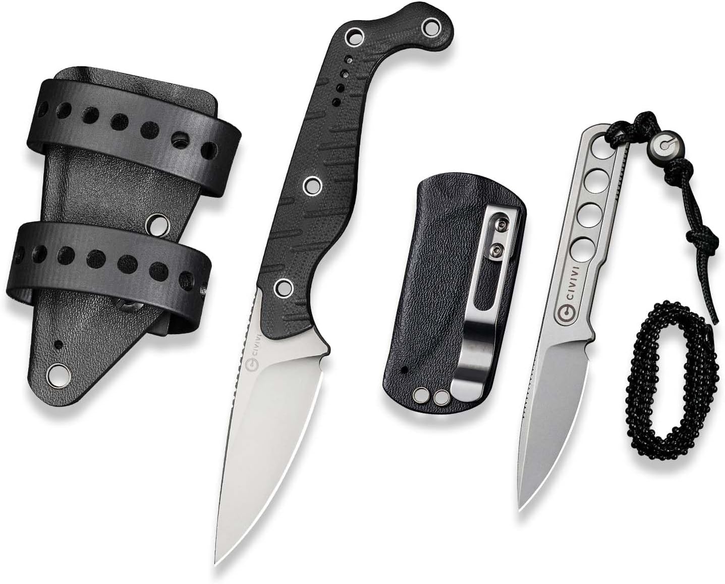 CIVIVI SOKN and Circulus Fixed Blade Knife Bundle