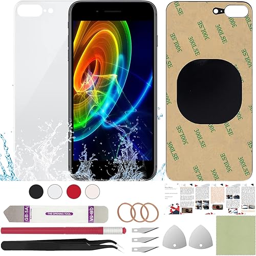 Miniatura 49 de Reemplazo de la cubierta de cristal trasera trasera compatible con iPhone 12 de 6.1 pulgadas + herramientas profesionales (verde)