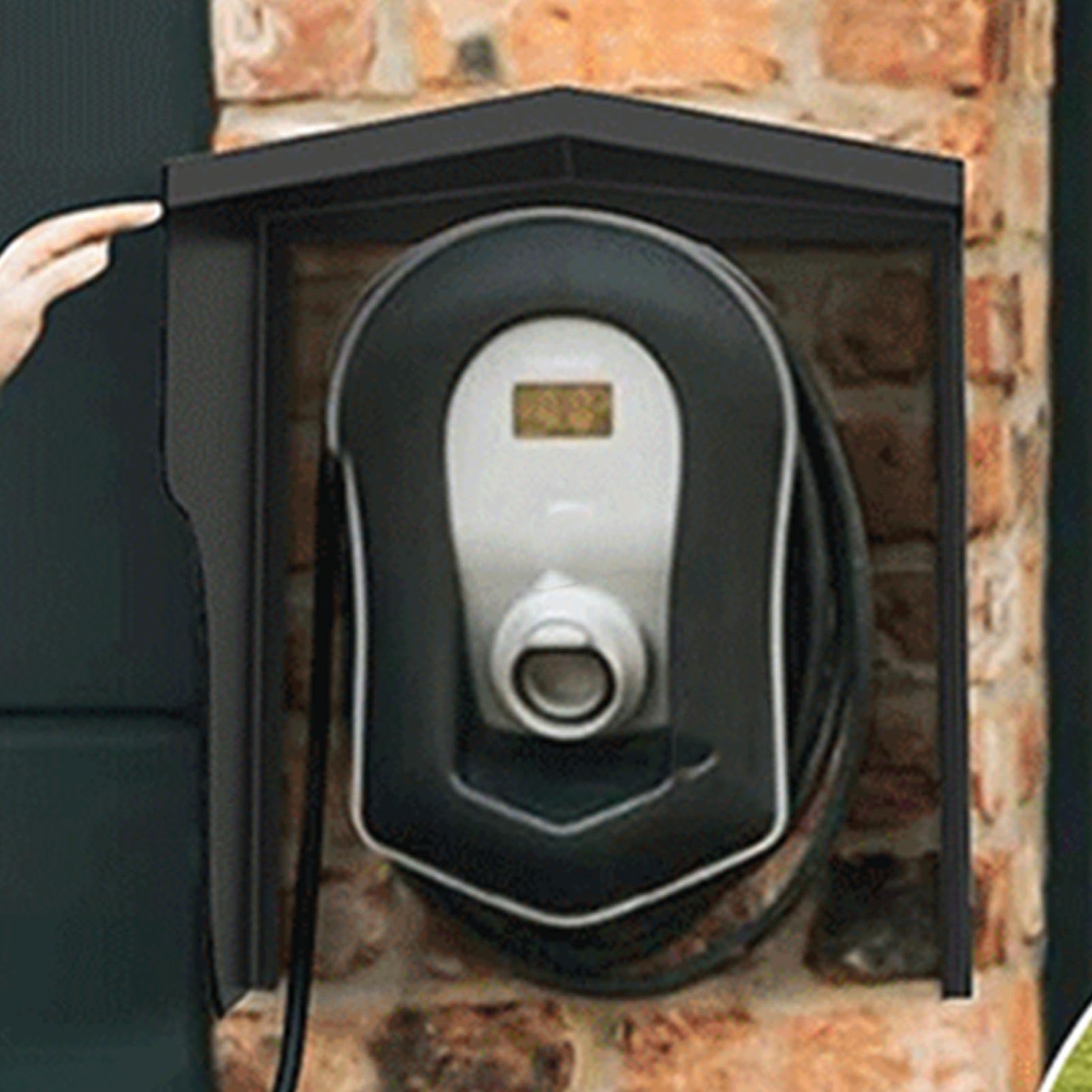 Copertura Per Colonnina Di Ricarica Protettore In Alluminio Da Parete | Copertura Protettiva Impermeabile Per Caricatore Auto Elettriche Per Esterni Parcheggio Giardino Cortile Patio