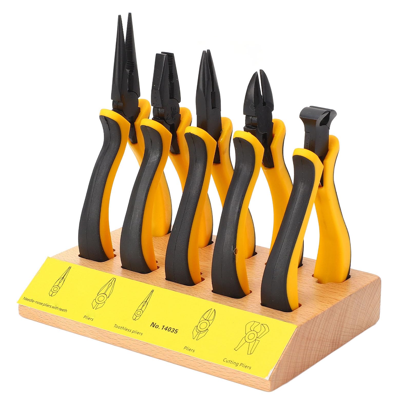 Set di Pinze per Riparazione Orologi, Confezione da 4 Pinze per Gioielli con Becchi Ad Ago, a Becchi Tondi, a Piegati e Tronchesi per Forniture per Orecchino