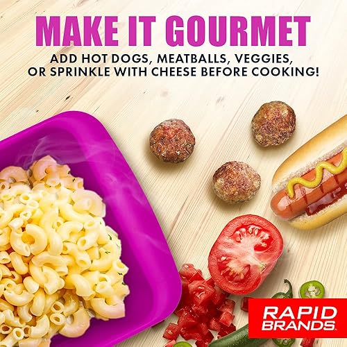 Miniatura 4 de Rapid Mac Cooker | Microondas con queso en 5 minutos, perfecta para dormitorio, cocina pequeña u oficina, apta para lavavajillas, microondas, sin