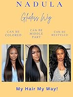 Vista 45 de Nadula Peluca Bob de cabello humano rubio degradado sin pegamento, encaje frontal HD de 7 x 5 pulgadas, Bye Bye Knots, predepilada, precortada