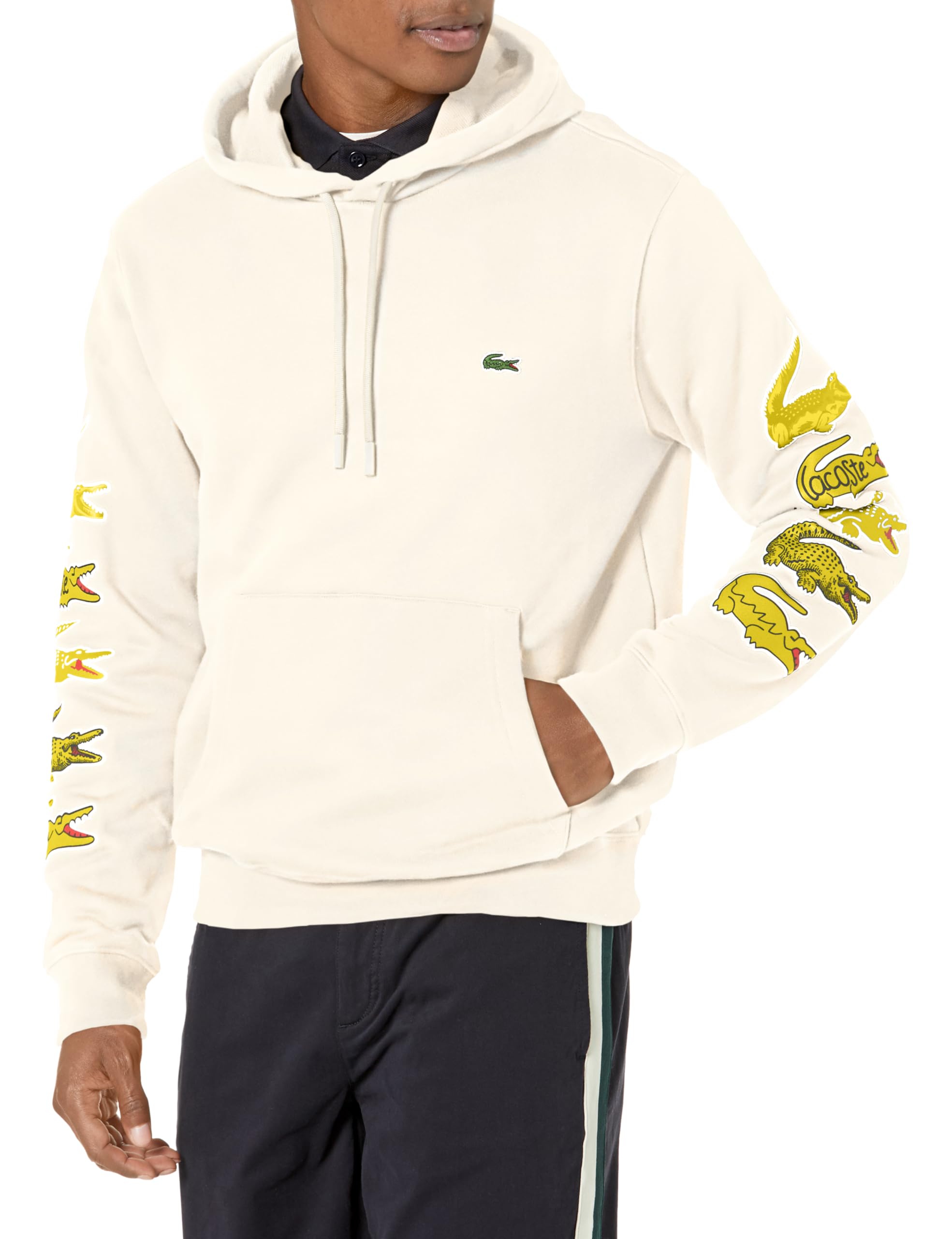 

                                                    Lacoste Men's Contrast Crocodile Hoodie, Lapland, 