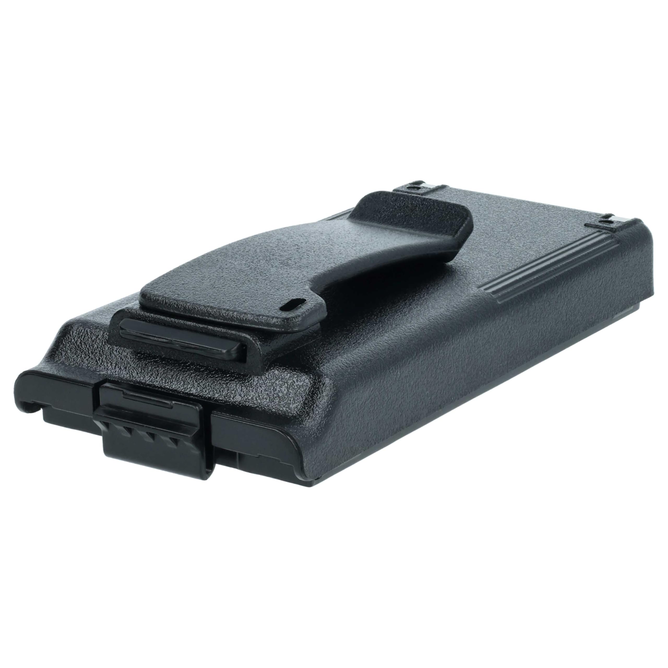 vhbw batteria sostituisce Icom BP-195, BP-196H, BP-196, BP-196R per radio (1650mAh, 9,6V, NiMH) + clip