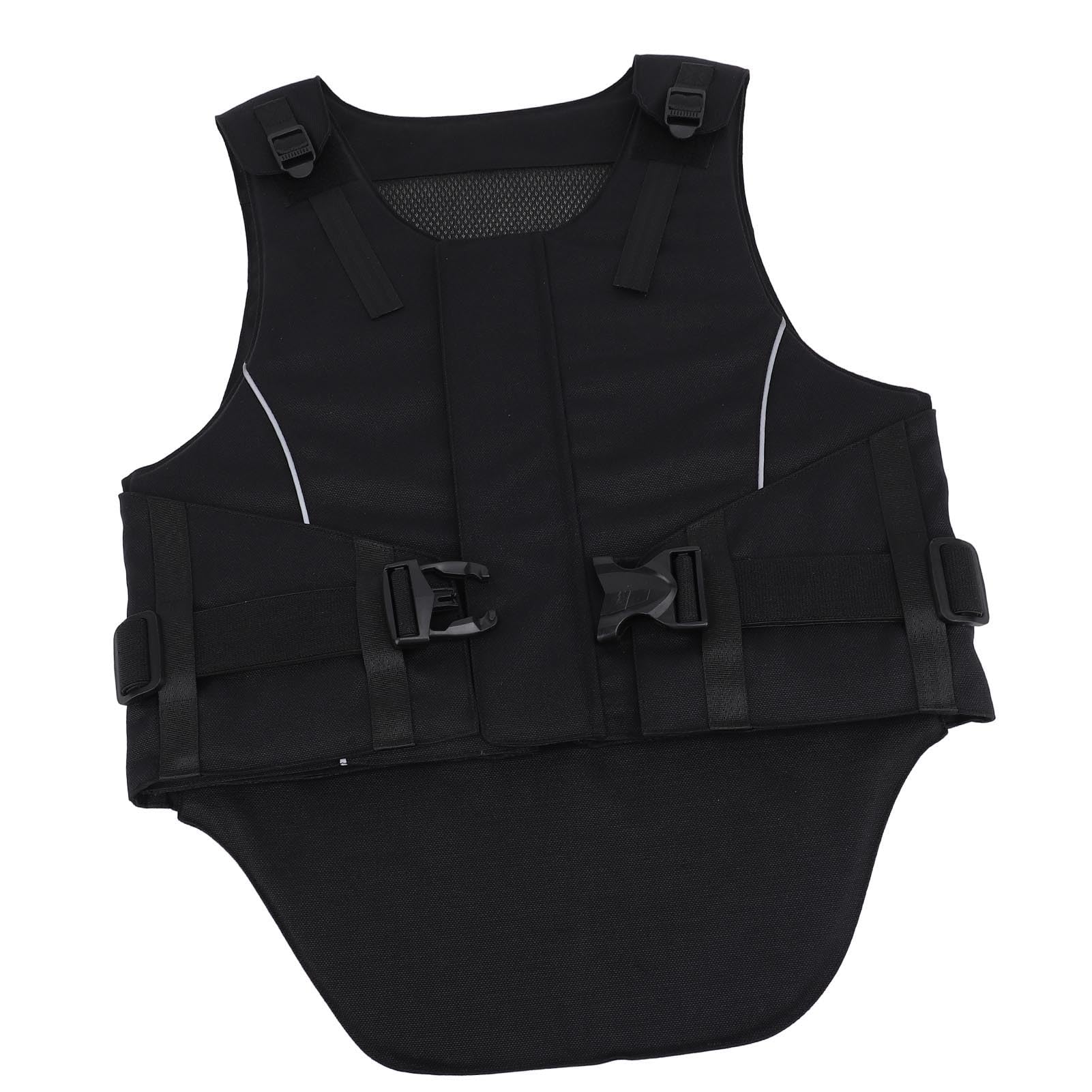 Tbest Gilet équestre rembourré en mousse de sécurité absorbant les chocs pour l'équitation, les courses en plein air