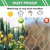 Vista 7 de Valla de Jardín, 22 pulgadas de alto x 21 pies de largo, de metal arqueado a prueba de óxido, borde de valla de jardín sin excavación, estaca
