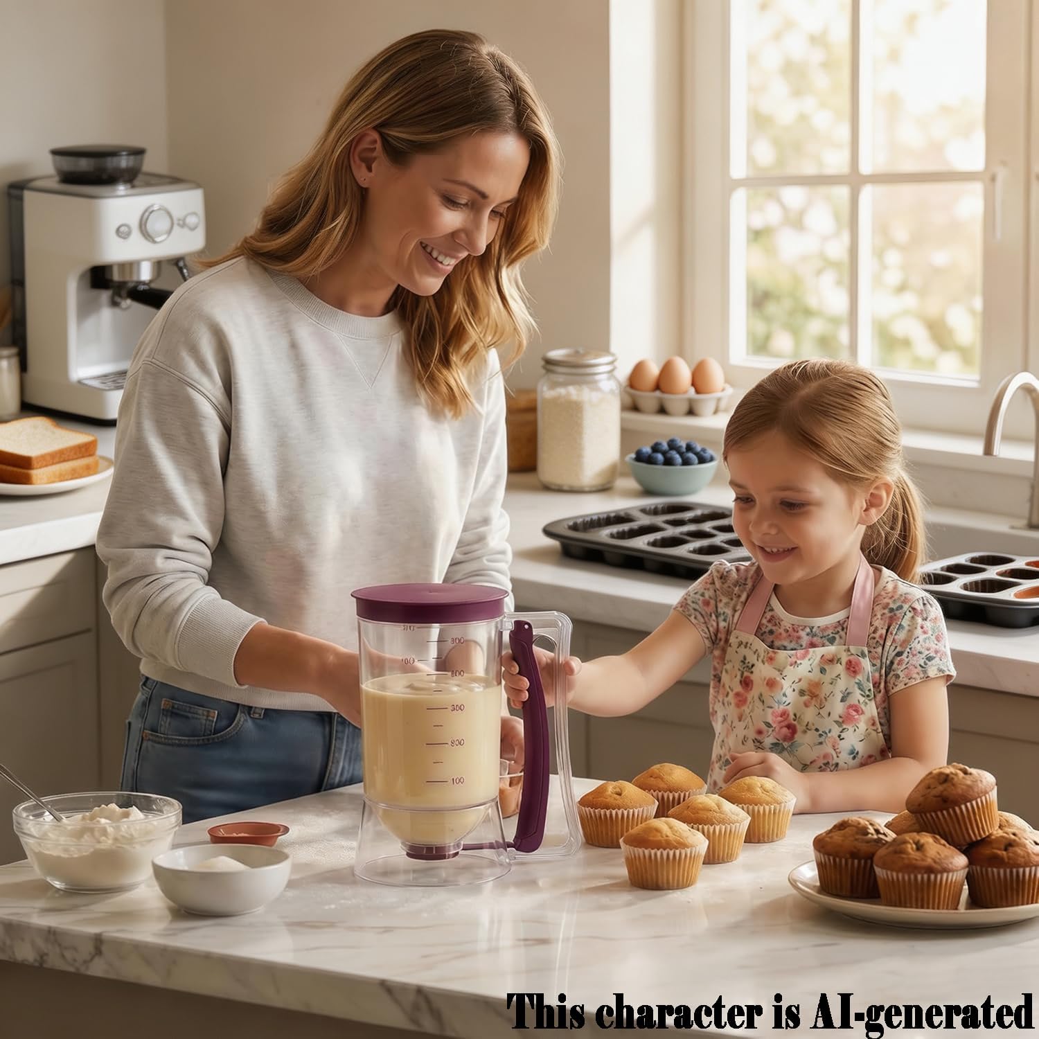 Batter Dispenser Handheld Portion Control for Baking