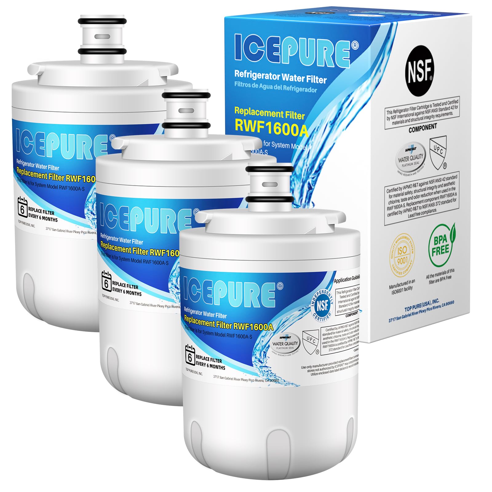 Milk。 Amazon.com: ICEPURE UKF7003 Refrigerator Water Filter
