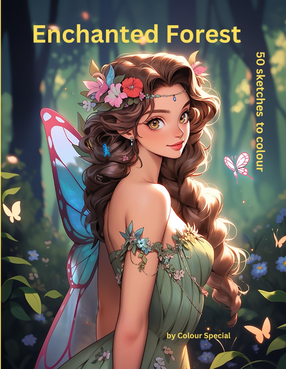 Enchanted Forest: 50 sketches to colour