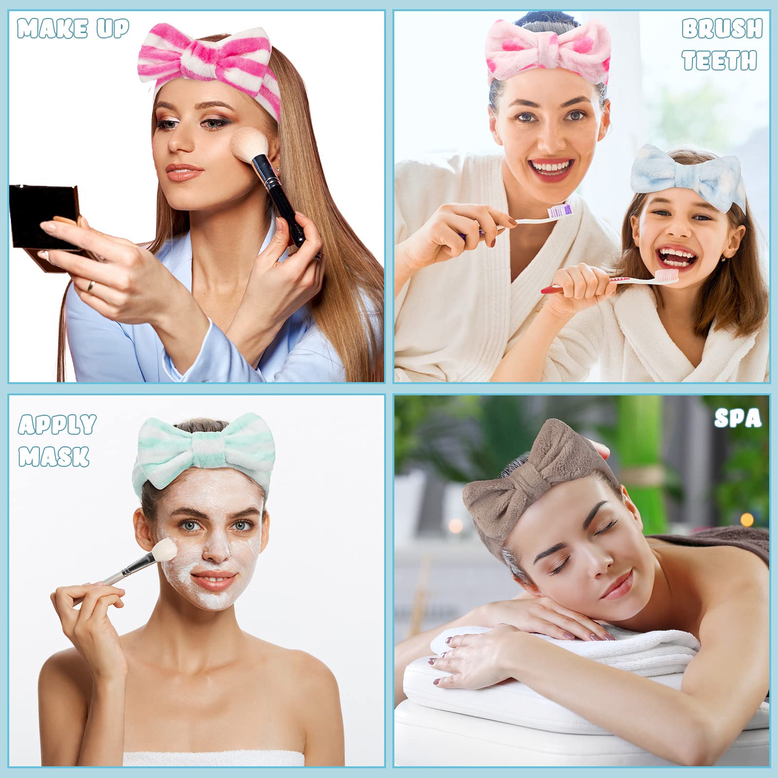Amazon.com : Yunsailing 36 Pcs Spa Headbands Bulk for Women 