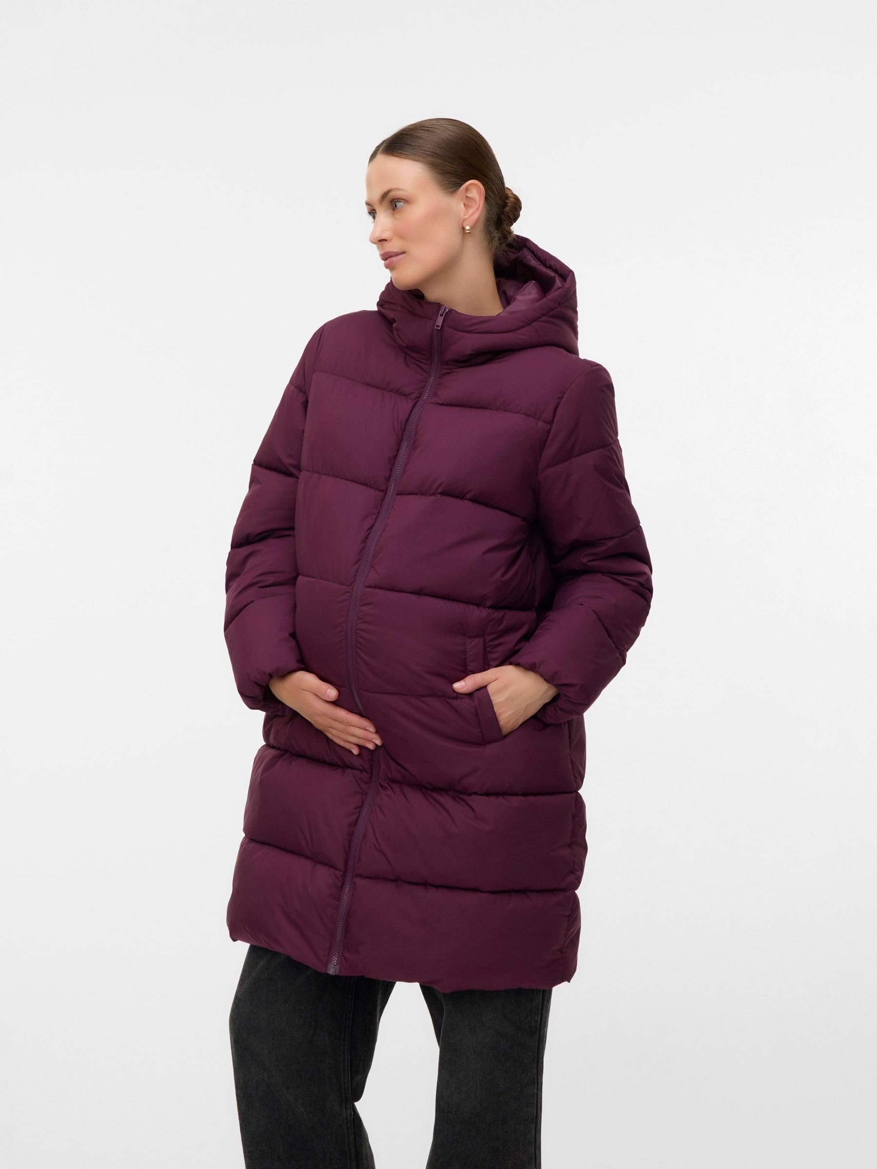 MAMALICIOUS Female Jacke Kapuze Elastische Bündchen Mantel | Jacket