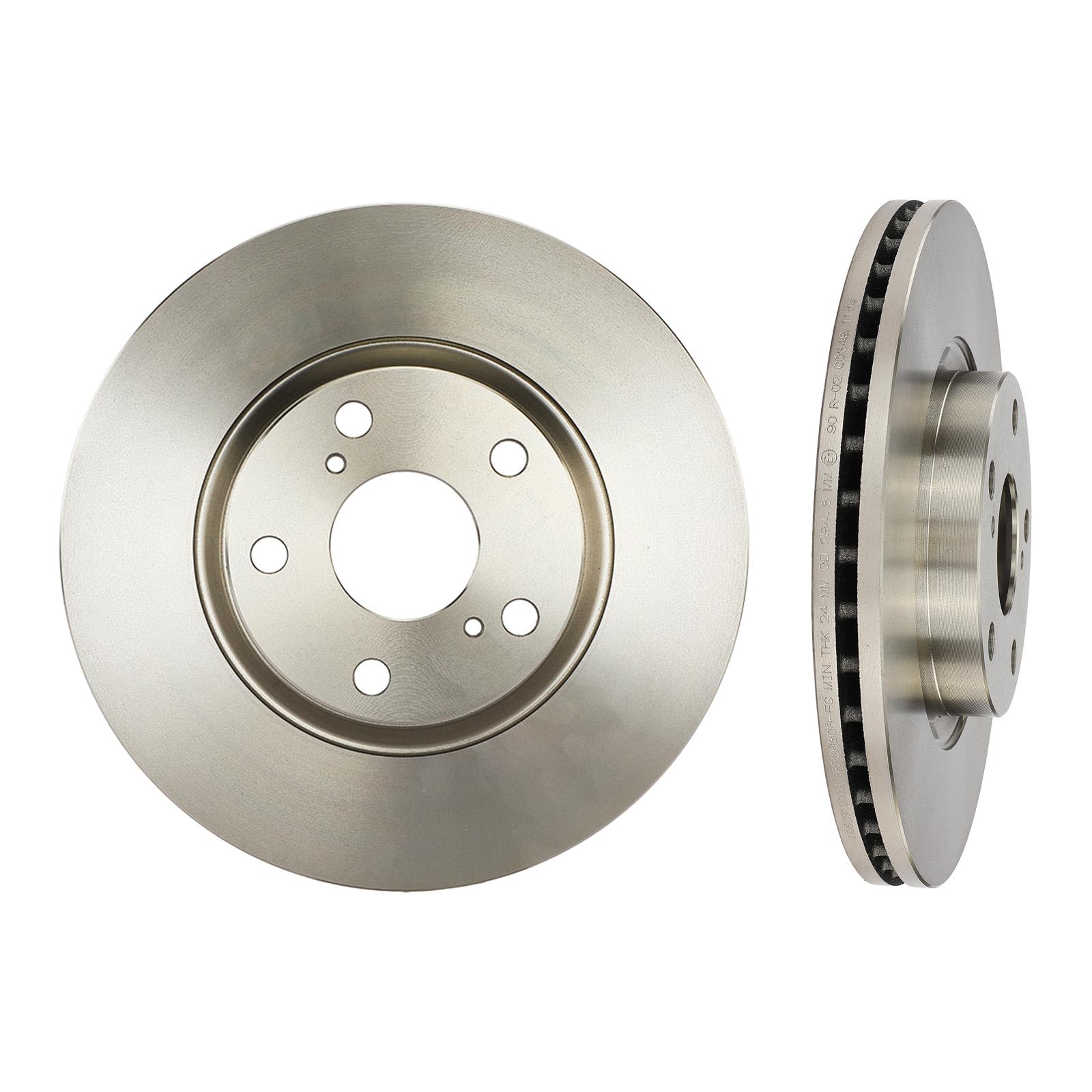 Frankberg 2 discos de freno delantero izquierdo y derecho, compatible con Aven.sis Station Wagon T25 2,2L 2005-2008 Cor.olla Verso R1 ZER ZZE12 Replace # 4351205080