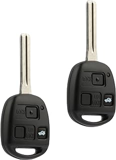 Car Key Fob Keyless Entry Remote fits ES330 LS430 SC430 (HYQ12BBT, 1511A-12BBT), Set of 2
