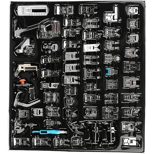 62pcs Sewing Machine Presser Foots Set, Sewing Machine Accessories Kit for Babylock, Singer, Elna, Sewing Machines
