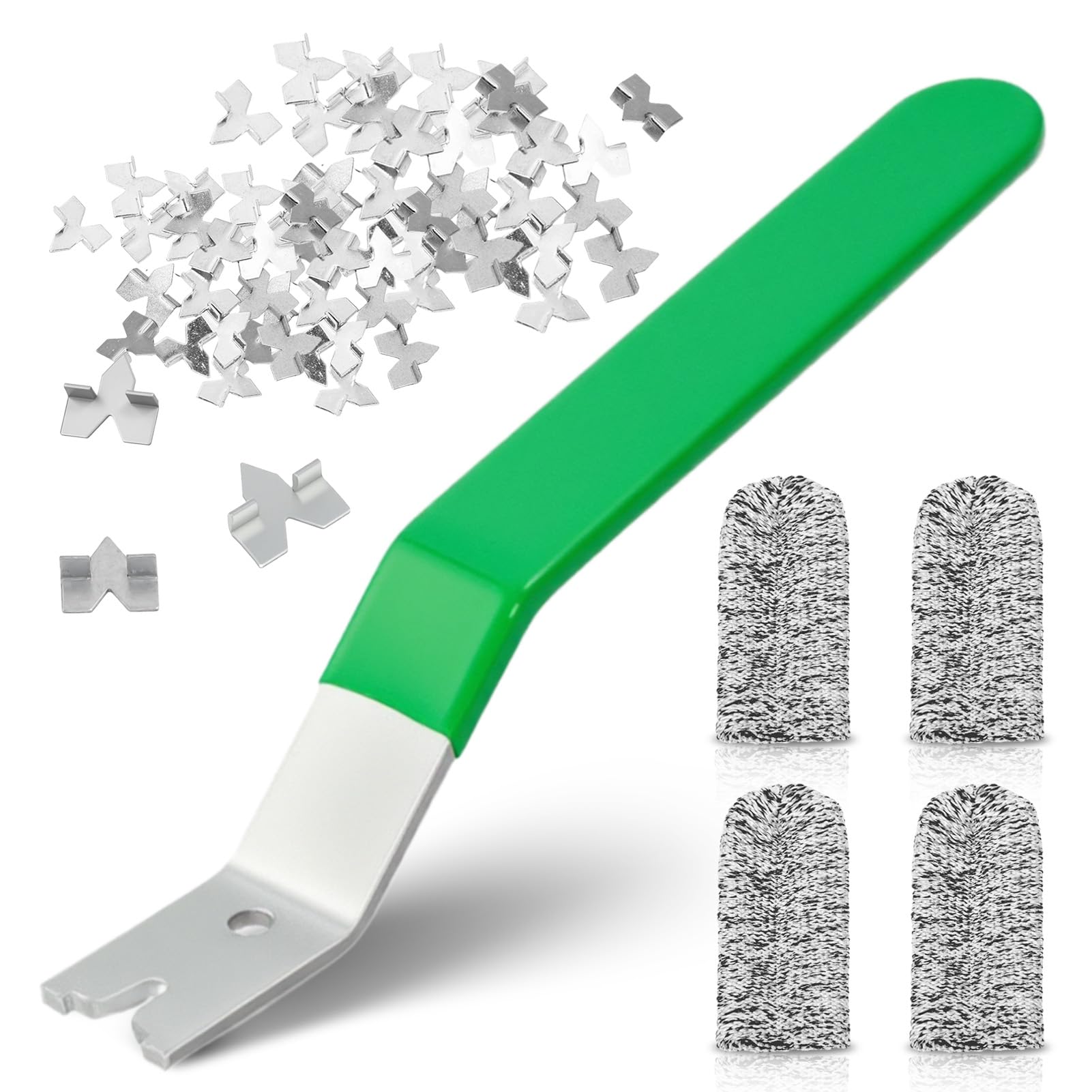 Glazier Push Points Setting Tool with 120 Glazier Points – Easy-Grip Handle for Framing Glass, Pictures, Cross Stitch & Wooden Sashes – Includes Rust-Resistant Iron/Zinc Push Points & 4 Finger Cots-image-41
