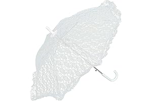 Chic White Lace Parasol: The Epitome of Graceful Shade